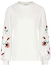 Tramontana Sweater Puff Shoulder Flower D01-11-601