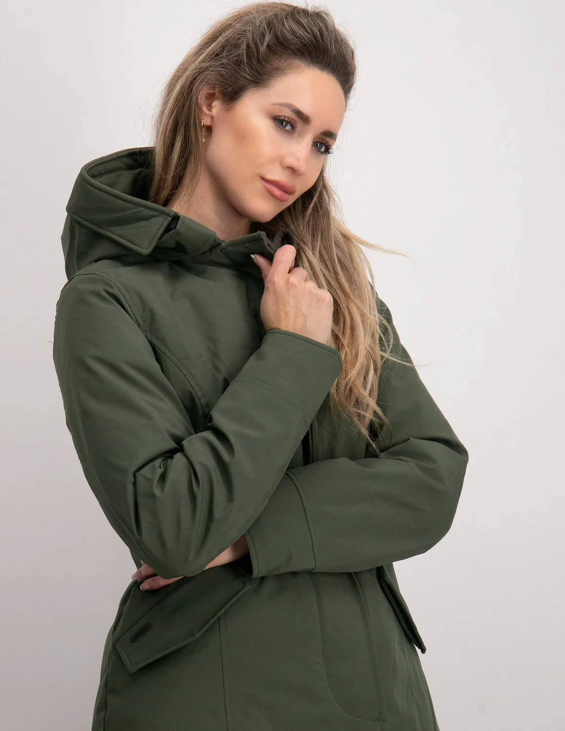 bidden ring klein AIRFORCE 2 Pocket Deluxe Parka FRW0357 donkergroen kopen bij The Stone