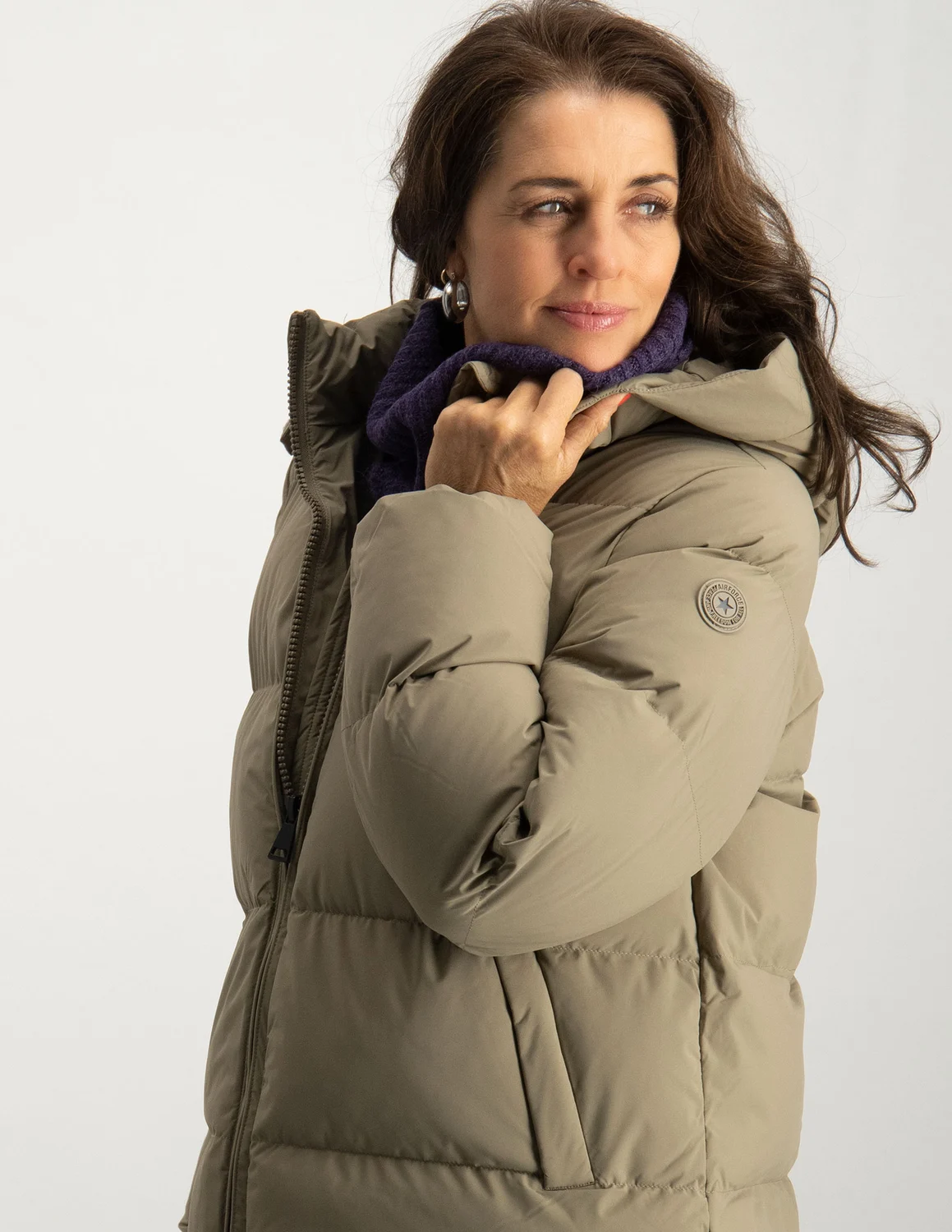 verticaal Openbaren Berouw AIRFORCE Pia Puffer Jacket HRW0933 taupe kopen bij The Stone