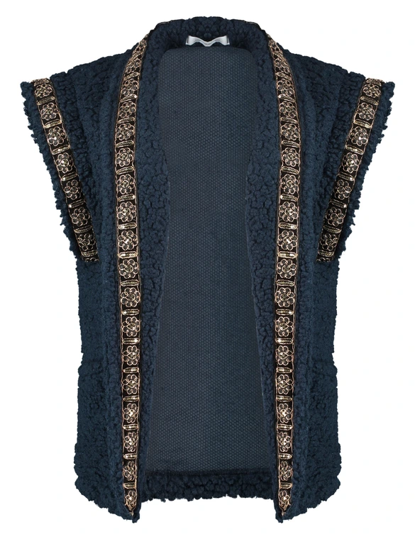 Ambika Gilet met borduur Gilet borduur