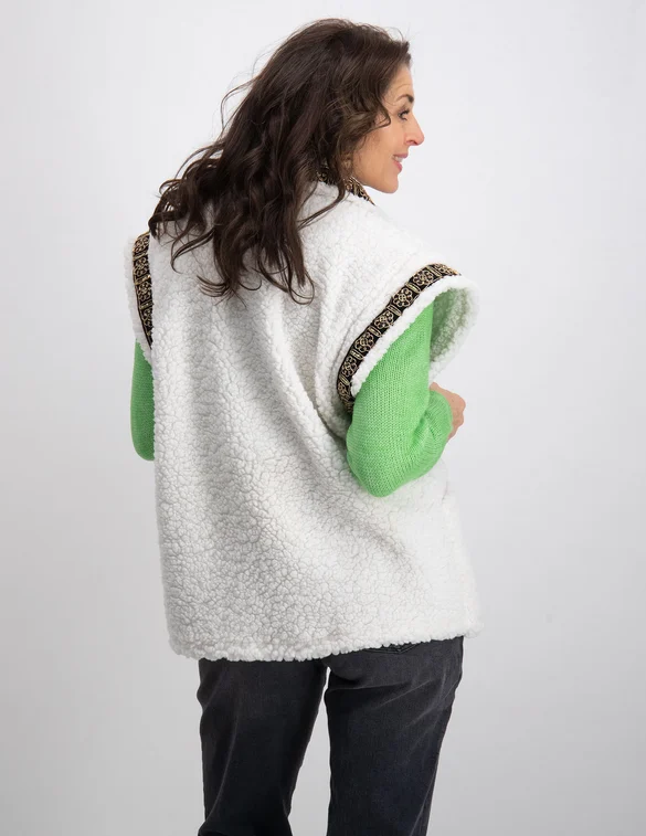 Ambika Gilet met borduur Gilet borduur