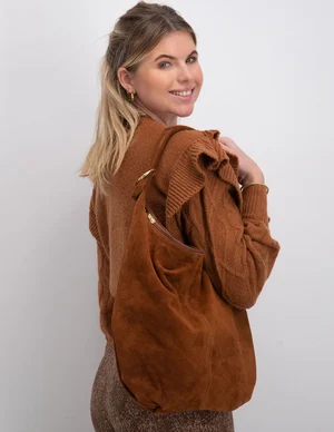 Baggyshop Suède ring shopper RL-0711-CO