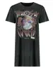 Colourful Rebel Acid Wash Tee Dress Sun Tour