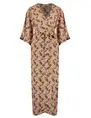 Colourful Rebel Alice Graphic Fan Maxi Wrap Dress WD114374