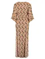 Colourful Rebel Alice Graphic Fan Maxi Wrap Dress WD114374