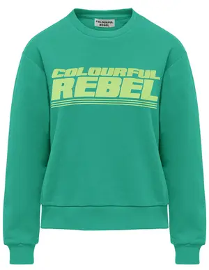 Colourful Rebel Bold Puff Logo Relaxed Sweat WS416100