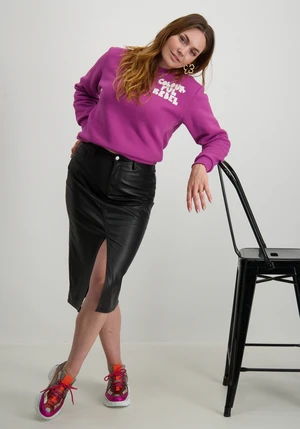 Colourful Rebel Bold Puff Logo Relaxed Sweat WS416129