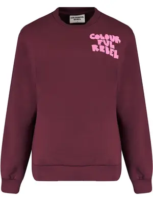 Colourful Rebel Bold Puff Logo Relaxed Sweat WS416243