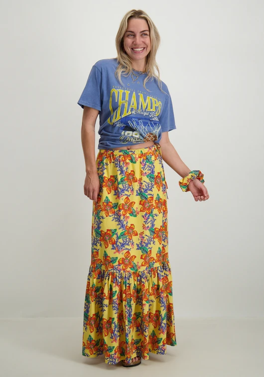 Colourful Rebel Champions Acid Wash Loosefit Tee WT116870