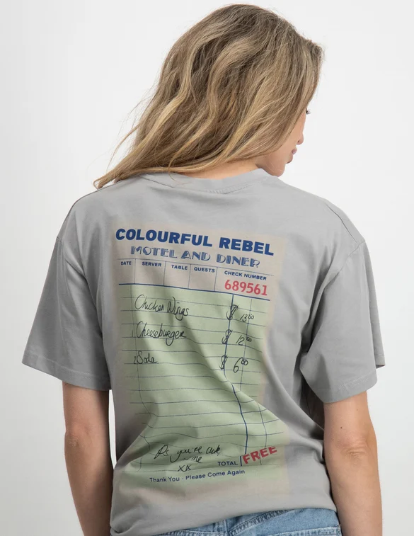 Colourful Rebel Check loosefit tee WT114351