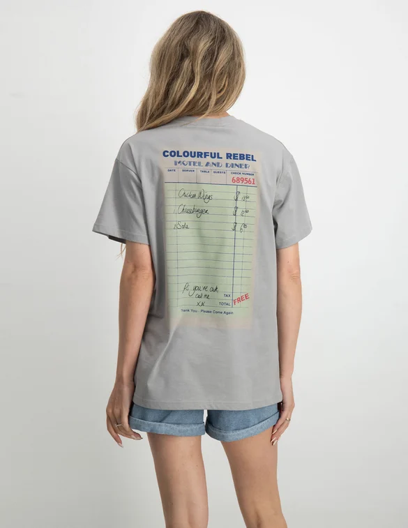 Colourful Rebel Check loosefit tee WT114351