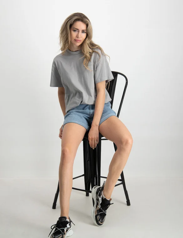 Colourful Rebel Check loosefit tee WT114351
