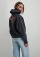 Colourful Rebel Concert acid wash clean hoodie WH116579