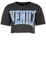 Colourful Rebel Cropped Raw edge Tee Venice