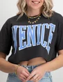 Colourful Rebel Cropped Raw edge Tee Venice