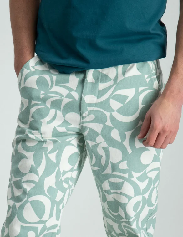 Colourful Rebel Dex Swirl Chino Pants MP114331