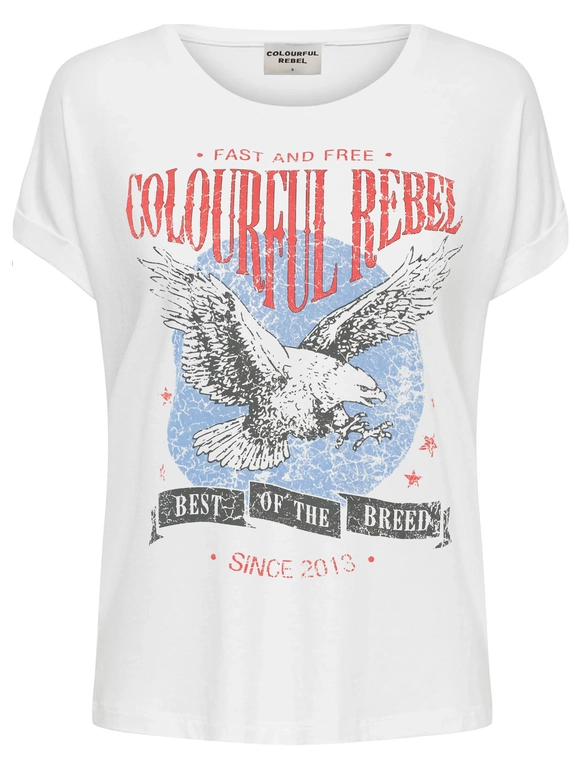Colourful Rebel Eagle boxy tee WT115935