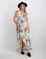 Colourful Rebel Elva Patchwork Maxi Dress WD114556