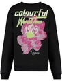 Colourful Rebel Flower World Tour Dropped Shoulder Sweat WS416131