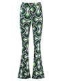 Colourful Rebel Graphic peached extra flare pants WP114025