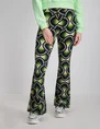 Colourful Rebel Graphic peached extra flare pants WP114025