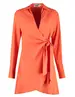Colourful Rebel Hette uni wrap mini dress WD114726