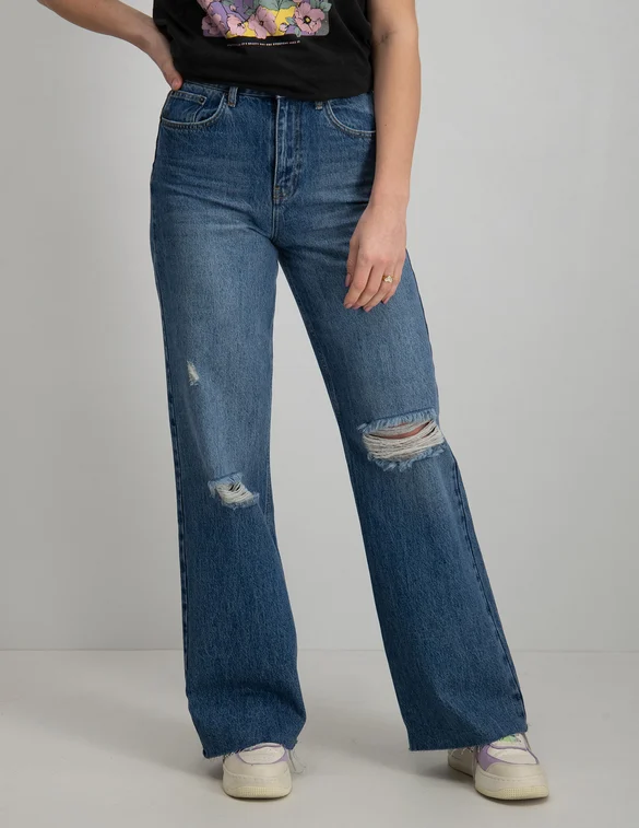 Colourful Rebel Jeans Gaia High Rise Wide
