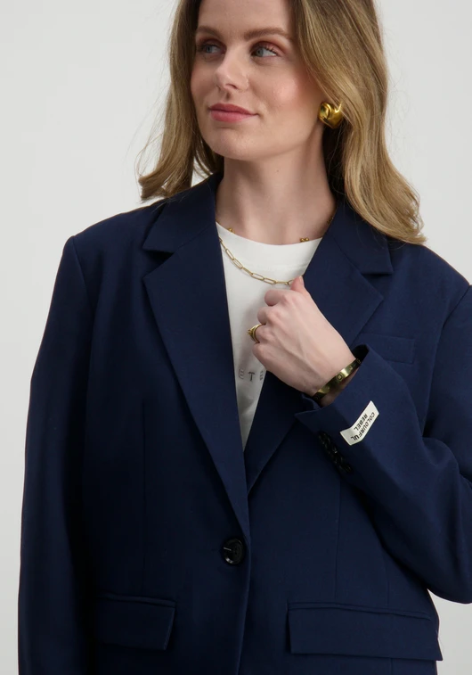 Colourful Rebel jesra racer logo single breasted blazer WJ116855