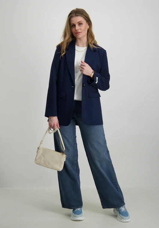 Colourful Rebel jesra racer logo single breasted blazer WJ116855