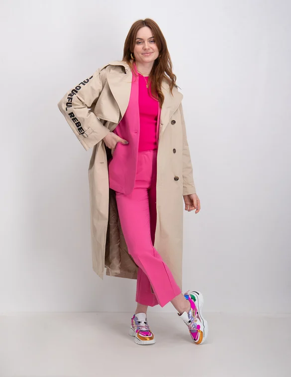 Colourful Rebel Kaia oversized trenchcoat WO114034