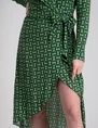Colourful Rebel Lea graphic wrap midi dress WD114128