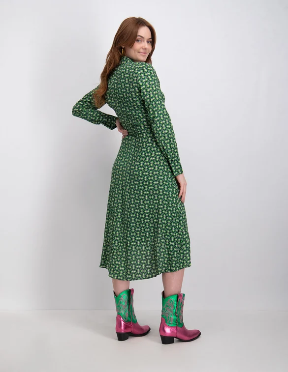 Colourful Rebel Lea graphic wrap midi dress WD114128