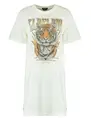 Colourful Rebel Lightning Tee Dress Tiger