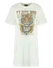 Colourful Rebel Lightning Tee Dress Tiger