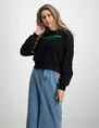 Colourful Rebel Logo Energie Cropped Dopped Sweat WS415054