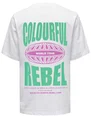 Colourful Rebel logo globe loosefit tee WT116548