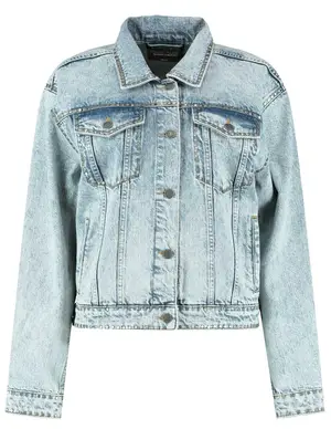 Colourful Rebel Logo studs Denim Jacket Mollie