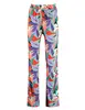 Colourful Rebel Melody big flower straight pants WP114137
