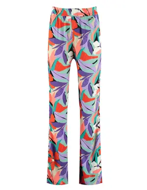 Colourful Rebel Melody big flower straight pants WP114137