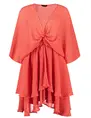 Colourful Rebel Mencia small geo two layer mini dress WD114163