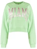 Colourful Rebel Miami patch cropped sweat WS414075