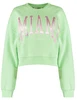 Colourful Rebel Miami patch cropped sweat WS414075