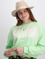 Colourful Rebel Miami patch cropped sweat WS414075
