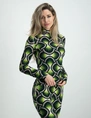 Colourful Rebel Neyo graphic peached turtleneck top WT214027
