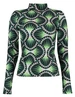 Colourful Rebel Neyo graphic peached turtleneck top WT214027
