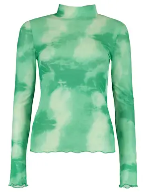 Colourful Rebel Neyo Tie Dye Mesh Top WT214409