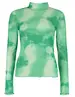Colourful Rebel Neyo Tie Dye Mesh Top WT214409