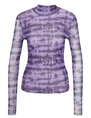 Colourful Rebel Neyo Tie Dye Mesh Turtleneck Top WT215455