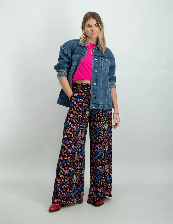 Colourful Rebel Paige patch denim jacket WO114033