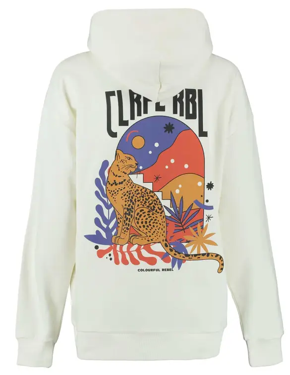 Colourful Rebel Panther moon clean hoodie WH114241